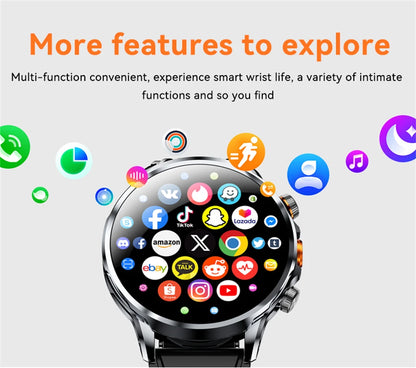 5G/4G Full Network Smart Watch 680*680 HD AMOLED 1100mah Video Call 500W Camera 8GB+128GB RAM GPS NFC WIFI Google APP Smartwatch