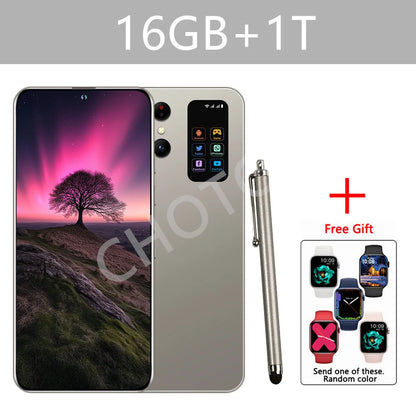 Cellulari 2025 SMS 25 Ultra 5G Smartphone originale 7.3HD Dual SIM 108MP Telefono cellulare Android versione globale 7800mAh Telefoni cellulari