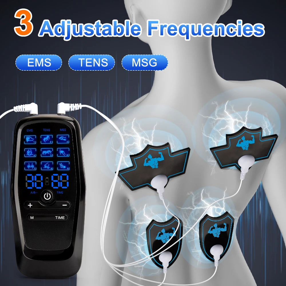 EMS Eletric Stimolazione muscolare USB Fisioterapia Decine di unità Pulse Impulse Mini massaggiatore per il corpo intero Macchina dimagrante