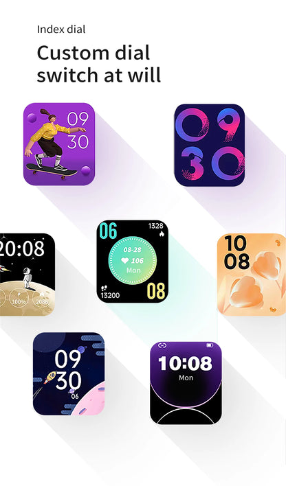 Per Xiaomi Android Smart Watch Uomini Donne Regalo Full Touch Screen Sport Fitness Orologi Bluetooth Chiamata Digitale Smartwatch 2025 Nuovo