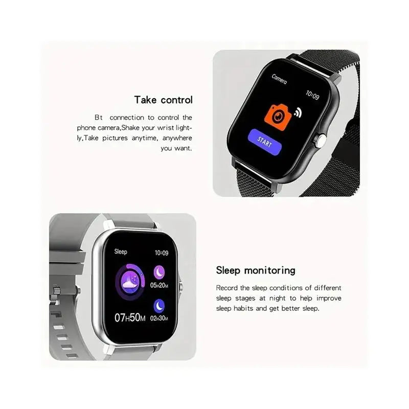 2024 Smart Watch Android Phone 1.44'' Pollici Schermo a colori Bluetooth Chiamata Ossigeno del sangue/ monitoraggio della pressione Smart Watch Donne Uomini