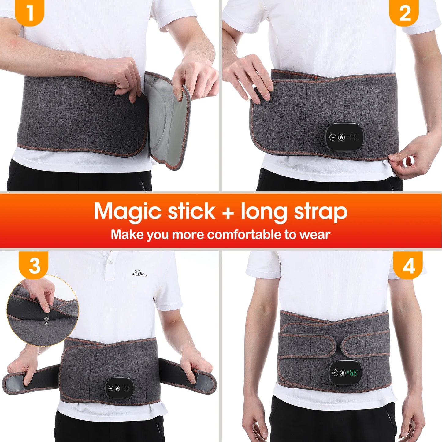 Cintura gonfiabile Protezione per decompressione lombare Back Brace riscaldato Vibrazione Massaggio Cintura Airbag Supporto Correzione della postura