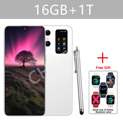 Cellulari 2025 SMS 25 Ultra 5G Smartphone originale 7.3HD Dual SIM 108MP Telefono cellulare Android versione globale 7800mAh Telefoni cellulari