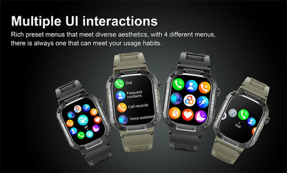 Nuovo per Huawei Xiaomi Military Smart Watch Monitor di salute degli uomini impermeabile all'aperto Sport Tracker Bluetooth Call Smartwatch 2025