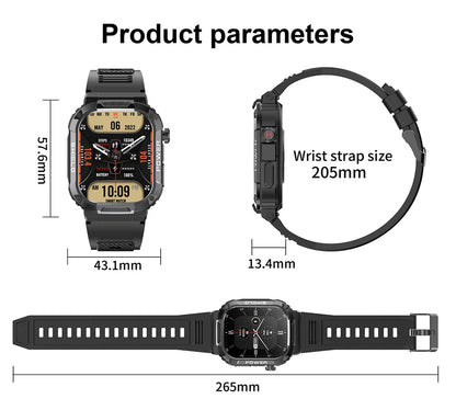 Nuovo per Huawei Xiaomi Military Smart Watch Monitor di salute degli uomini impermeabile all'aperto Sport Tracker Bluetooth Call Smartwatch 2025