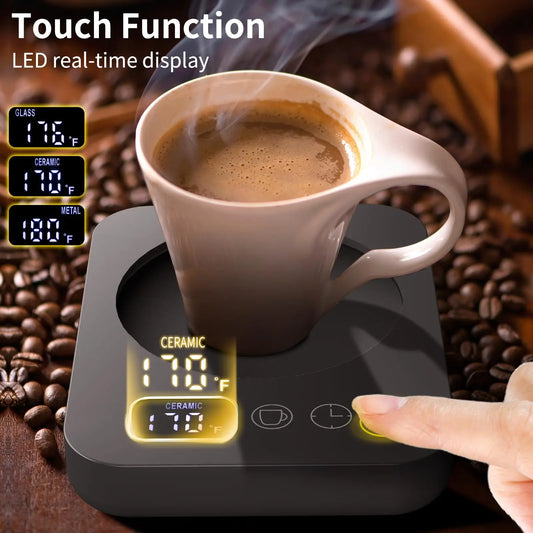 220V/ 110V Scalda Tazza Latte Riscaldamento Pad Tazza di caffè Sottobicchieri Smart Electric Beverage Warmer Insulat 3 ingranaggi regolabile ufficio casa