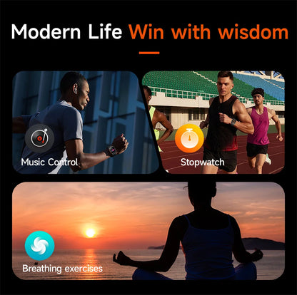Nuovo per Xiaomi Military Smart Watch Men 3ATM impermeabile all'aperto Sport Fitness Tracker Monitor di salute Bluetooth Chiamata Smart Watch