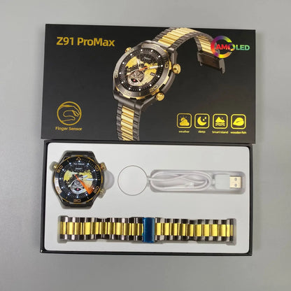 Nuovo smartwatch Z91PROMAX, chiamata Bluetooth, frequenza cardiaca, pressione sanguigna, monitoraggio del sonno per ricordare l'esercizio