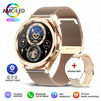 2025 Nuovo per Samsung Galaxy Watch 6 Smartwatch AMOLED sempre sul display Bluetooth Chiamata GPS NFC Smart Watch Uomini Android IOS