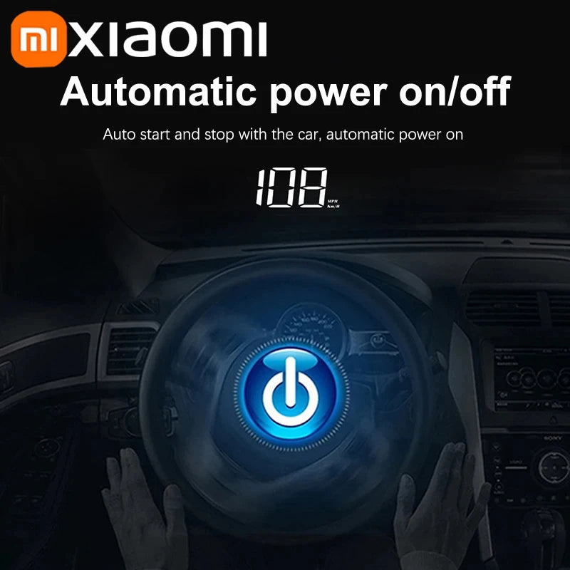 Xiaomi Car Speedometer M2 HUD Head-Up Display a LED Misuratore di velocità digitale Proiettore parabrezza Veicoli Auto Elettronica Accessori