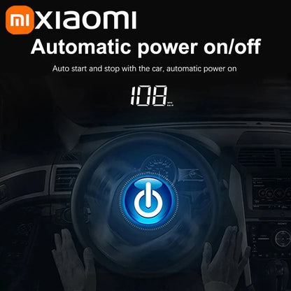 Xiaomi Car Speedometer M2 HUD Head-Up Display a LED Misuratore di velocità digitale Proiettore parabrezza Veicoli Auto Elettronica Accessori