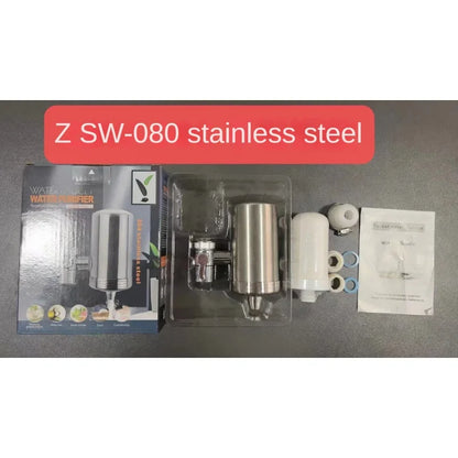 Purificatore per rubinetto dell'acqua potabile da 0,1 μm a 7 strati, filtro per rubinetto ecologico, cartuccia in acciaio inossidabile, carbone attivo ceramico KDF, casa e cucina