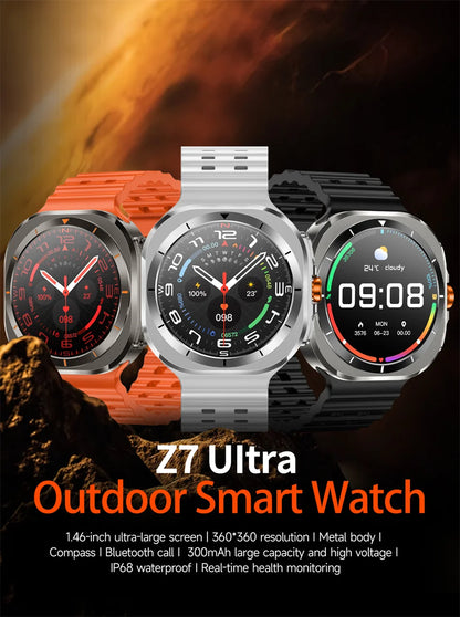 Novità 2025 per Samsung Galaxy Watch 7 Ultra GPS NFC Smart Watch da uomo 1,43" AMOLED con display sempre IP68 BT Call Sports Smartwatch