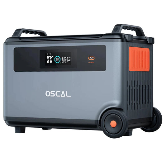 Blackview Oscal PowerMax 3600 EU-plug Rugged Power Station 3600Wh to 57600Wh LiFePO4 Battery 14 outlet Light Modes Morse Code
