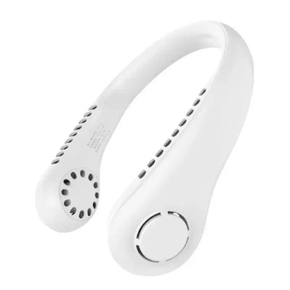 Ventilatore portatile da appendere al collo raffreddato ad aria per mini casa estiva, per sport all'aria aperta, corsa, viaggi senza lame, cinturino da collo USB indossabile