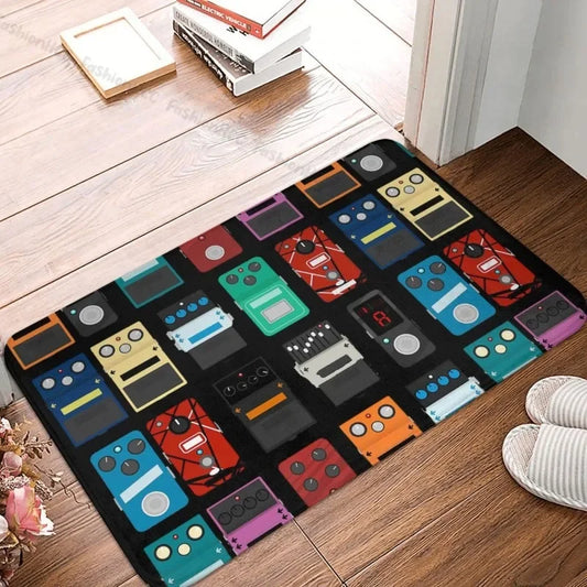 LK01 Zerbino antiscivolo per musicista rock classico, tappetino da cucina, pedalò, tappeto da corridoio, tappeto di benvenuto, decorativo per camera da letto）4（v