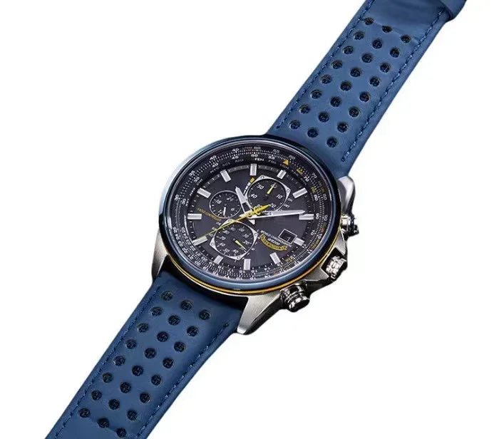 CITIZEN Blue Angel I Generazione Orologio da uomo al quarzo Nightlight Sky Eagle Blue Angel Luce Kinetic Energy Men’s Watch AT8020