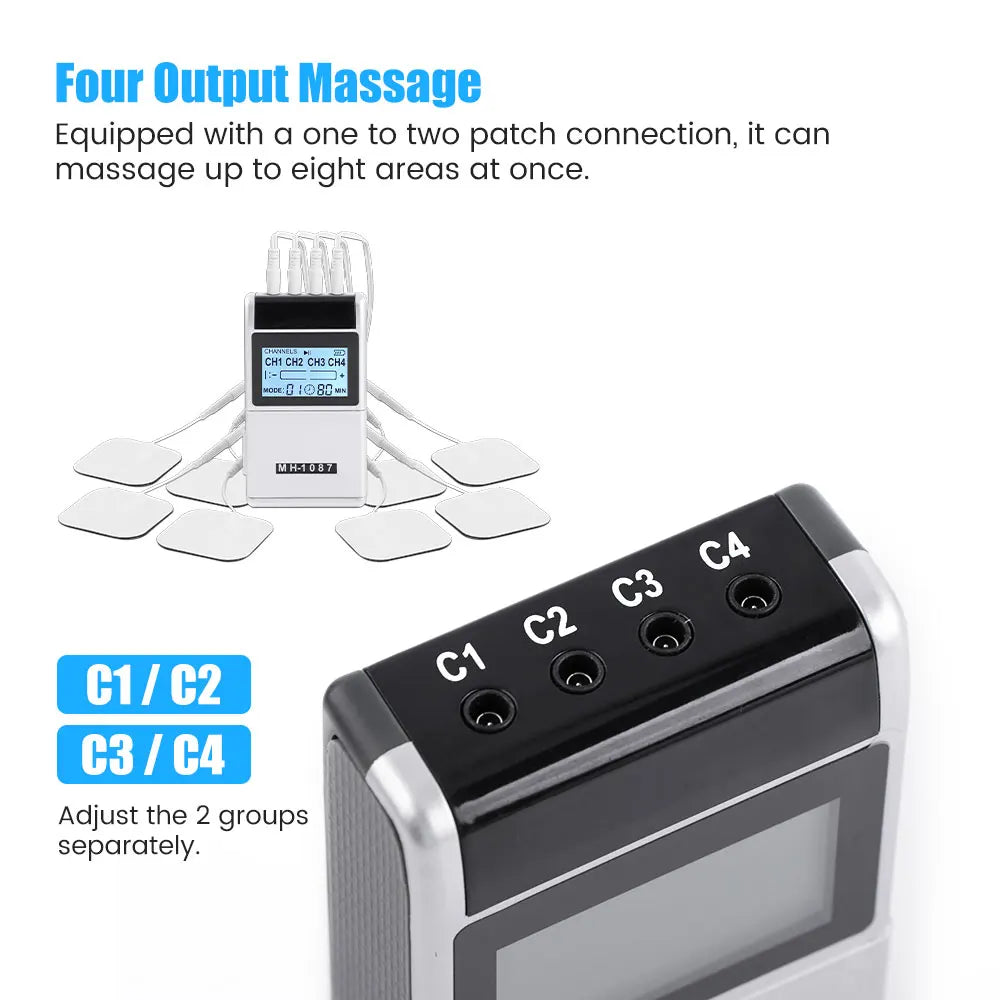 15 Modi EMS Stimolatore muscolare elettrico 20 livelli TENS Fisioterapia Pulse Massager per tutto il corpo Macchina Sollievo dal dolore + Meridian Pen