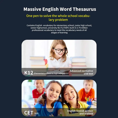 TRADUTTORE A Penna di traduzione offline per dizionario studente insegnante inglese intelligente punto di scansione lettura 123 lingue traduttore penna