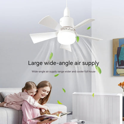 Ventilatore a soffitto LED con luce telecomando dimmerabile 30W E27 base moderna intelligente senza fili ventilatori illuminazione per camera da letto e soggiorno