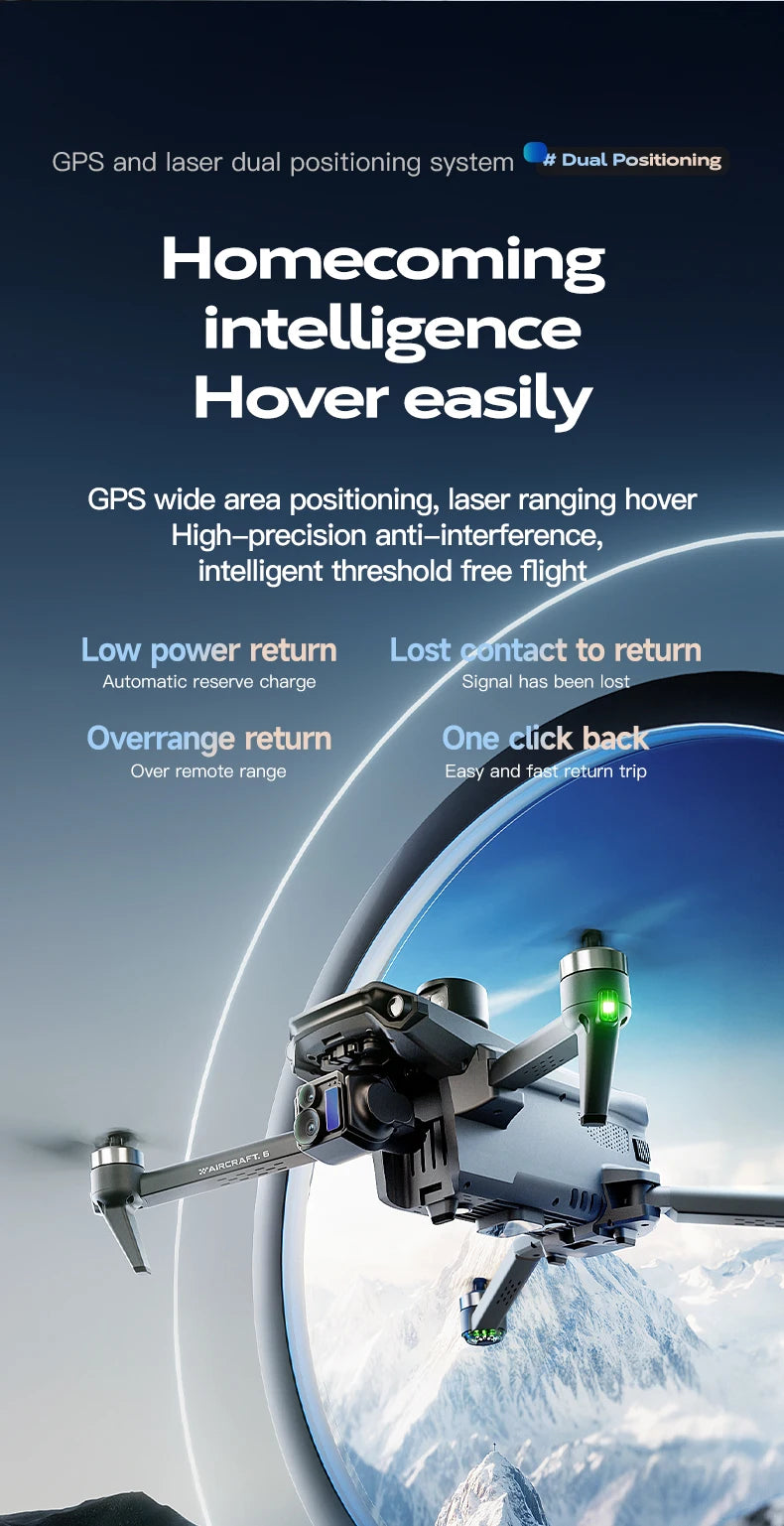 Ala 6 professionale di pesca Airdrop Drone 8K HD Camera 3-Axis Gimbal 20KM Brushless GPS Quadcopter Avoidance Ostacolo RC Dron