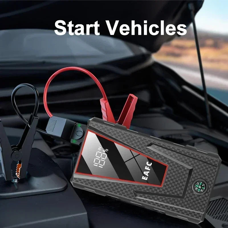 Avviatore di emergenza per auto 2000A/1200A/600A, dispositivo di avviamento di emergenza portatile Power Bank Booster per benzina e diesel