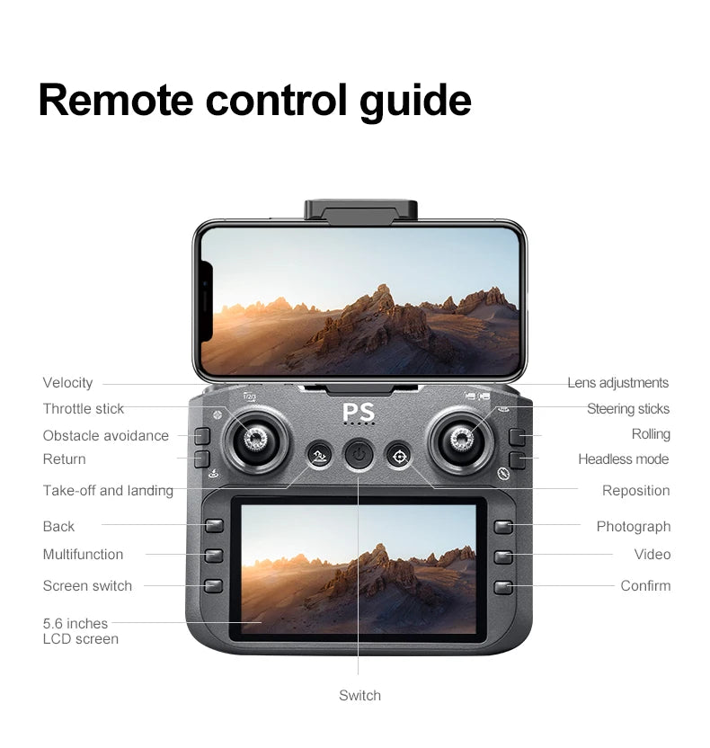 D13 RC Drone Professional 4K Camera con 5G WiFi FPV UAV Schermo Telecomando Brushless Obstacle Avoidance Quadcopter Giocattoli