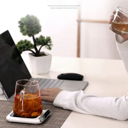 RISCALDA TAZZE E BICCHIERI Riscaldamento Coaster 3 ingranaggi 100 o C latte tè scaldabagni tazza di acqua per l'ufficio a casa scrivania riscaldamento pad