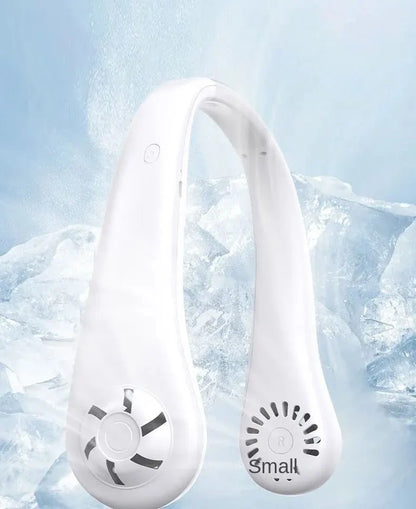 Ventilatore portatile da appendere al collo raffreddato ad aria per mini casa estiva, per sport all'aria aperta, corsa, viaggi senza lame, cinturino da collo USB indossabile
