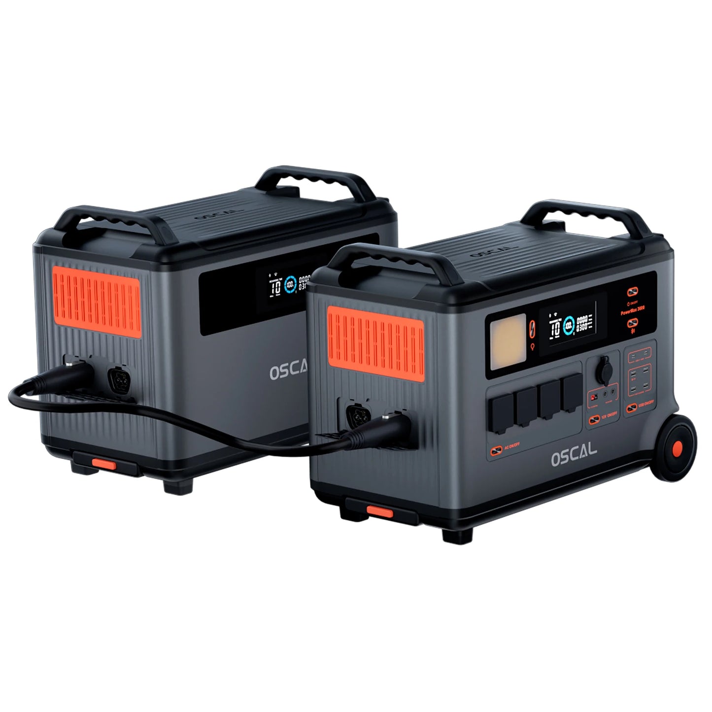 Oscal BP3600 3600Wh Extra Battery Pack 3600Wh a 57600Wh batteria espandibile capacità lavoro con PowerMax 3600 (non può essere utilizzato alo