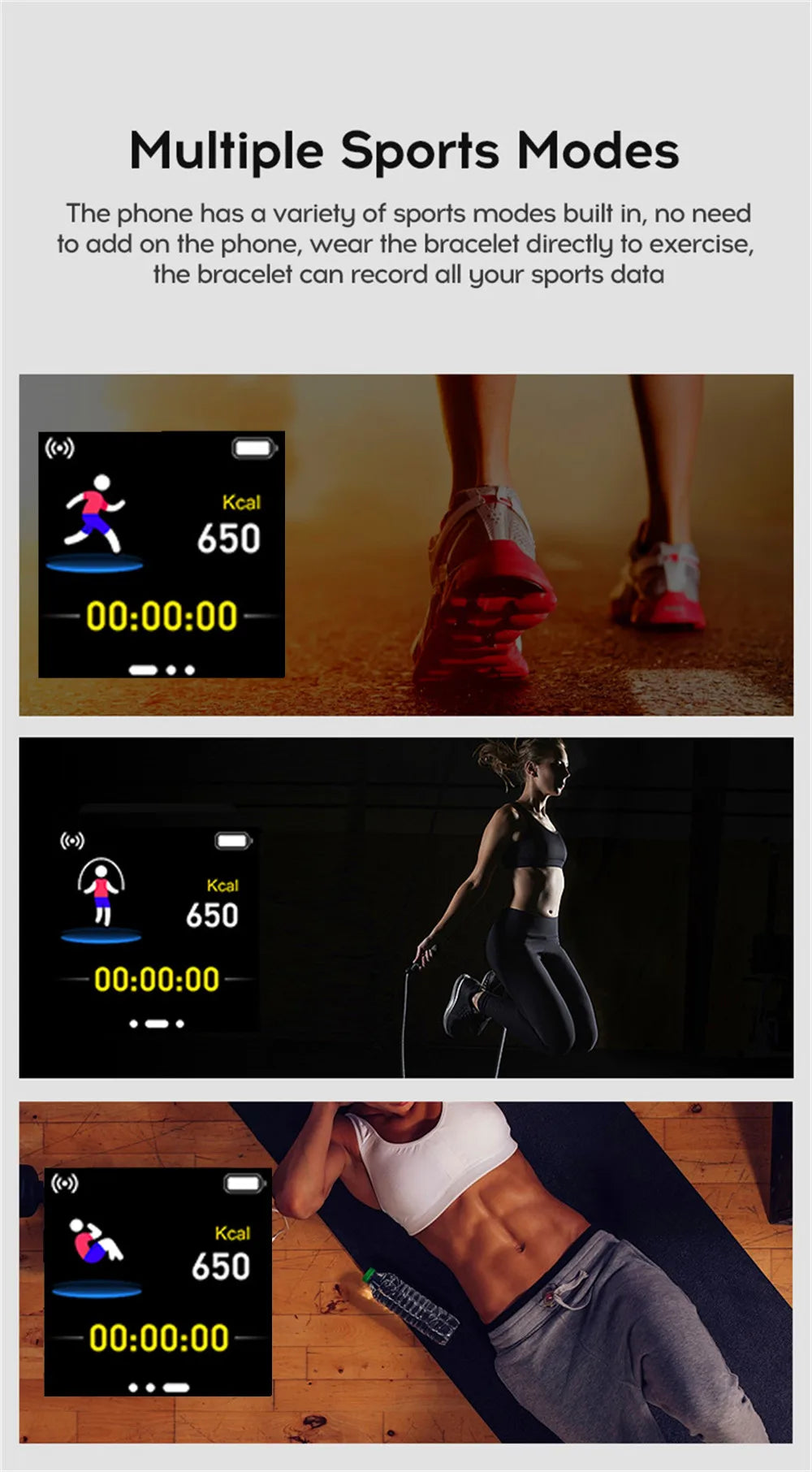 Smartwatch Uomini Donne Orologi da polso Smart Watch Messaggio Fitness Monitor Bracciale Regalo di compleanno Orologio elettronico per Xiaomi Huawei