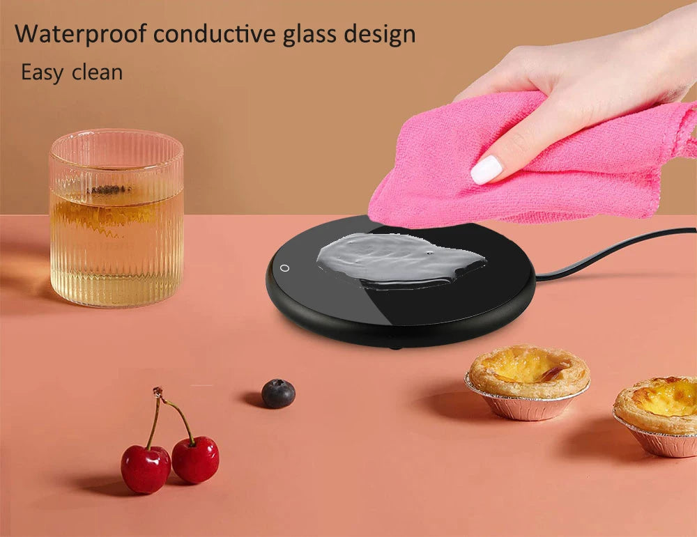 Riscaldatore di tazza USB caffè tazza scaldino elettrico latte tazza di tè riscaldamento sottobicchiere tazza scaldino per l'ufficio a casa USB scrivania tazza scaldino