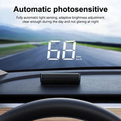 Xiaomi Car Speedometer M2 HUD Head-Up Display a LED Misuratore di velocità digitale Proiettore parabrezza Veicoli Auto Elettronica Accessori