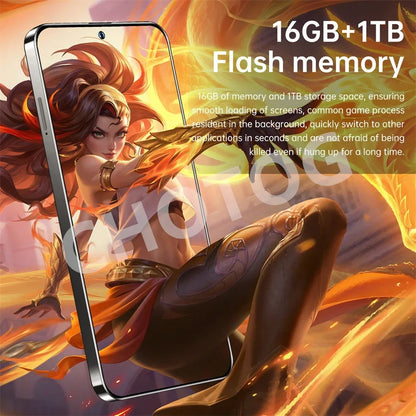 S+ 25 Versione ultra globale originale 7.3HD telefoni cellulari 4G 5G dual sim card cellulare android 14 smartphone 7800mAh cellulare