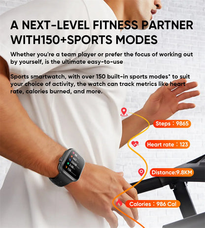 2025 Nuovo per Huawei Xiaomi Smart Watch Uomini Donne 1.85 pollici HD AMOLED Full Touch Screen IP68 Impermeabile Bluetooth Chiamata SmartWatch.