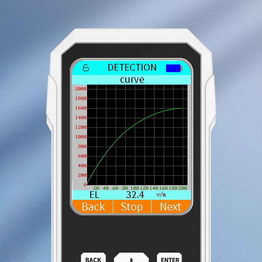 Campo elettrico Campo magnetico Tester di radiazione RF Misuratore digitale EMF Schermo a colori retroilluminato per ispezioni EMF casa e ufficio