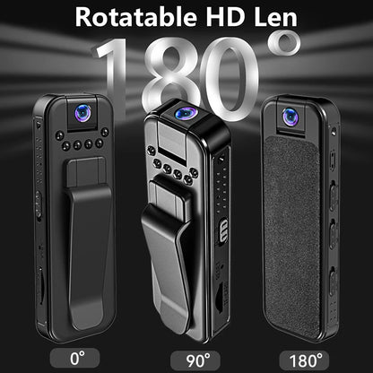 Mini telecamera portatile WiFi HD 1080P, piccolo videoregistratore digitale, bodycam della polizia, visione notturna a infrarossi, videocamera in miniatura 2025