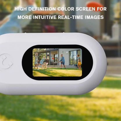 Telecamera a collare per animali domestici, per telecamere e monitor per animali domestici, rotazione di 360 gradi, mini telecamera tascabile portatile da esterno grandangolare da 120 gradi