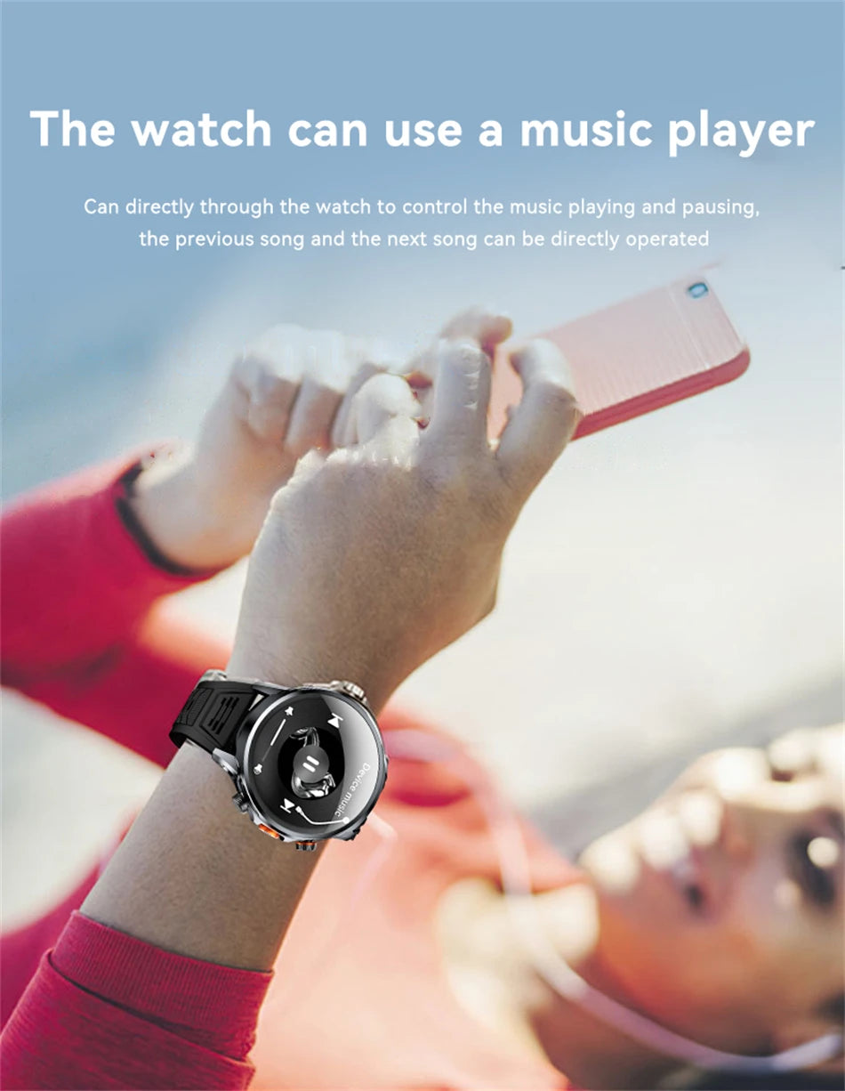 5G/4G Full Network Smart Watch 680*680 HD AMOLED 1100mah Video Call 500W Camera 8GB+128GB RAM GPS NFC WIFI Google APP Smartwatch