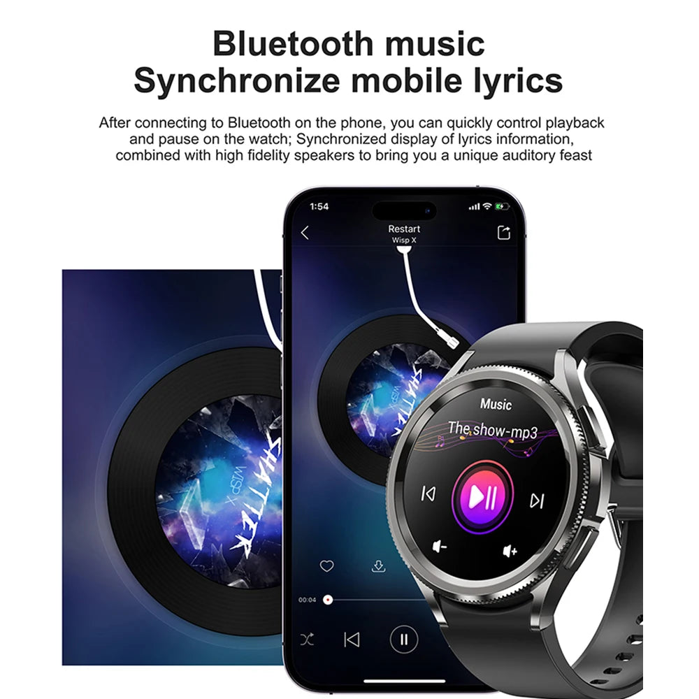2025 Nuovo per Samsung Galaxy Watch 6 Smartwatch AMOLED sempre sul display Bluetooth Chiamata GPS NFC Smart Watch Uomini Android IOS