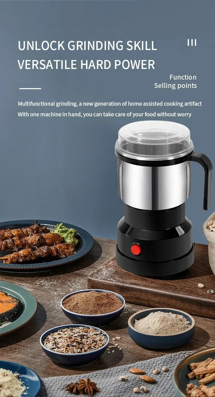 Houselin smerigliatrice elettrica del chicco di caffè, 300W potente smerigliatrice delle spezie, smerigliatrice della famiglia per le erbe, noci, grani