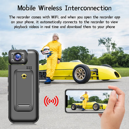 Ultra HD 4K WiFi Mini macchina fotografica portatile Registratore video digitale Polizia BodyCam Visione notturna a infrarossi Sport DV Camcorder 카메라
