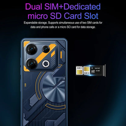 NUOVO smartphone Pova 9S Pro 2025 5G 7,3 pollici HD 22G+2TB Telefono cellulare Dual SIM Telefoni cellulari 50+108MP 7000mAh Android 14 sbloccato NFC