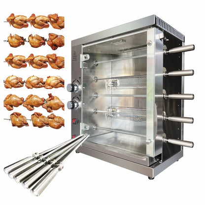 High Capacity Hot Selling Automatic Rotisseries Electric Gas Chicken Grill Rotisserie Roasting Machine Chicken Rotisserie Oven
