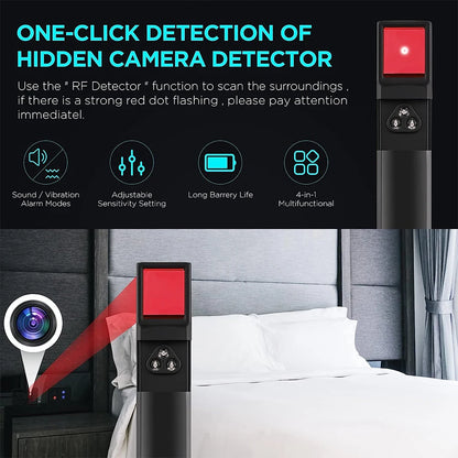 X13 Anti Spy Hidden Camera Rivelatore Anti-Spy GPS Tracker Dispositivo di ascolto Bug RF Wireless Signal Scanner per l'hotel Ufficio Viaggio