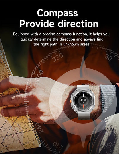 Novità 2025 per Samsung Galaxy Watch 7 Ultra GPS NFC Smart Watch da uomo 1,43" AMOLED con display sempre IP68 BT Call Sports Smartwatch