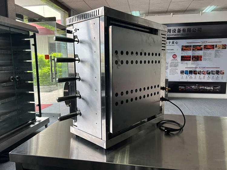 Commercial Stainless Steel Rotary Gas Oven Durable Chicken Rotisserie Grill Machine for Hotel Catering Equipment
