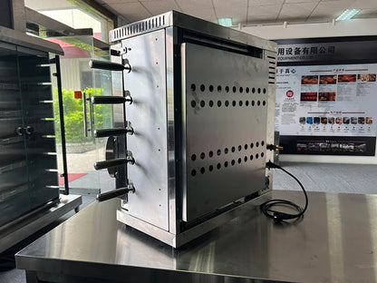 Commercial Stainless Steel Rotary Gas Oven Durable Chicken Rotisserie Grill Machine for Hotel Catering Equipment
