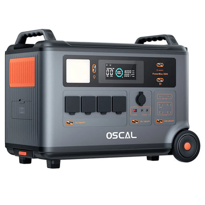 Blackview Oscal PowerMax 3600 Rugged Power Station 3600Wh to 57600Wh LiFePO4 Battery 14 outlet Light Modes Morse Code Signal