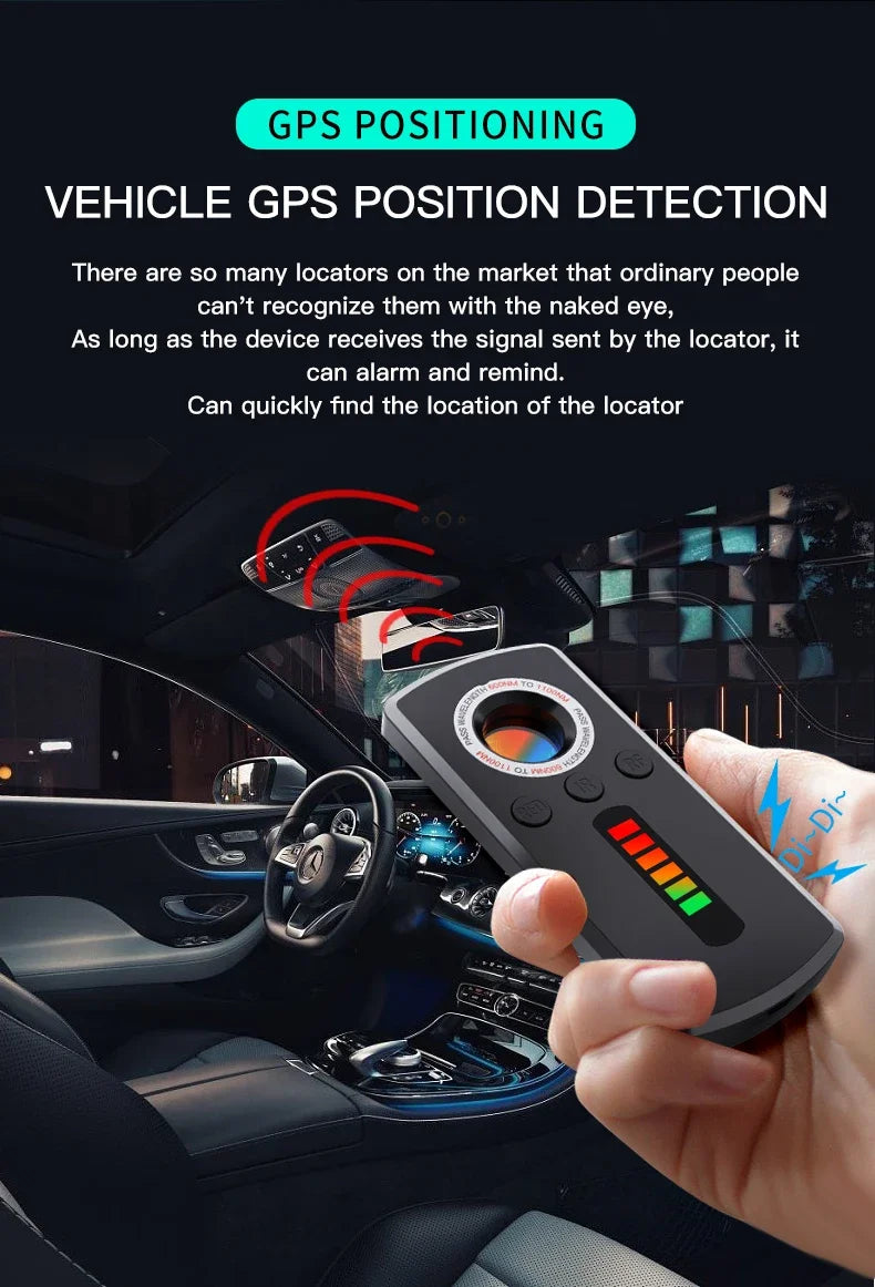 Hidden Camera Detector Anti Spy Gadget Professional Hunter Wireless Signal Car GPS Infrared Search Wiretapping Bug Mini Devices